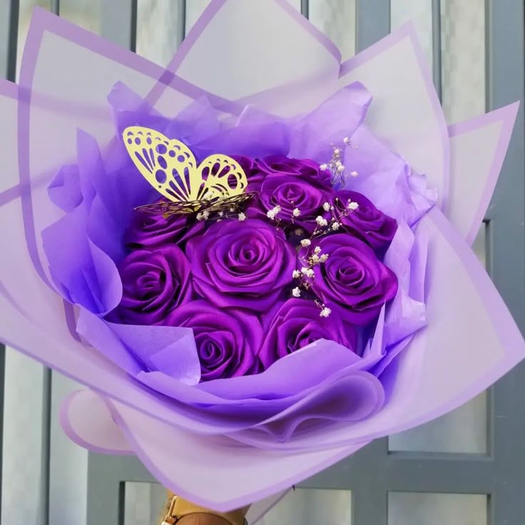 Royal Purple Rose Bouquet ๐ | Luxury Artificial Flowers for Gifts & Dรฉcor