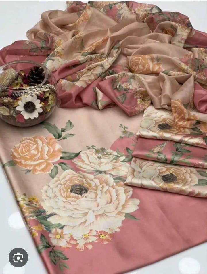 New Silk Floral Digital Print Design ๐ธโจ