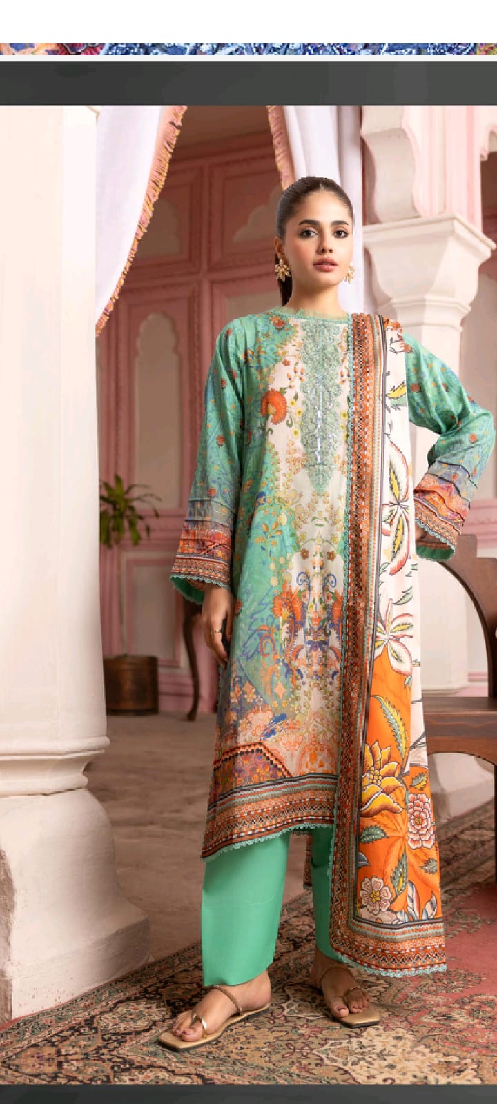Jheel Premium 3-Piece Digital Printed Lawn Collection
