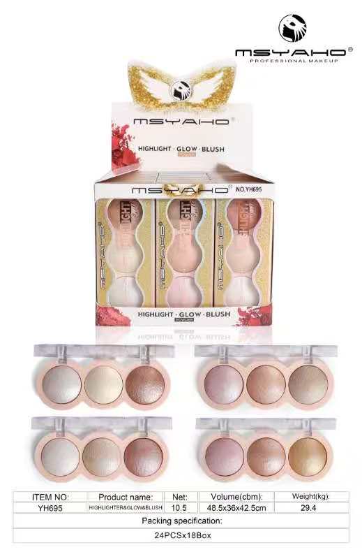 MSYAHO 3 in 1 Blush & Highlighter ✨