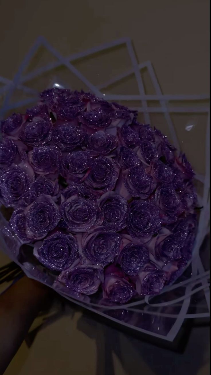 💜🎀 Purple Ribbon Flower Bouquet 🎀💜