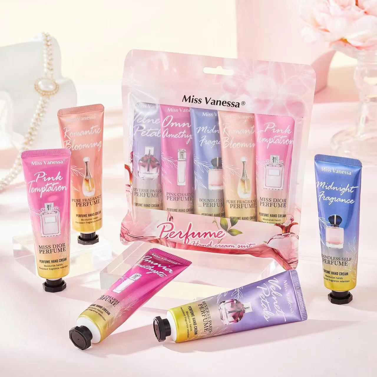 Miss Vanessa hand cream pack of 5 moisturizing and nourishing care”