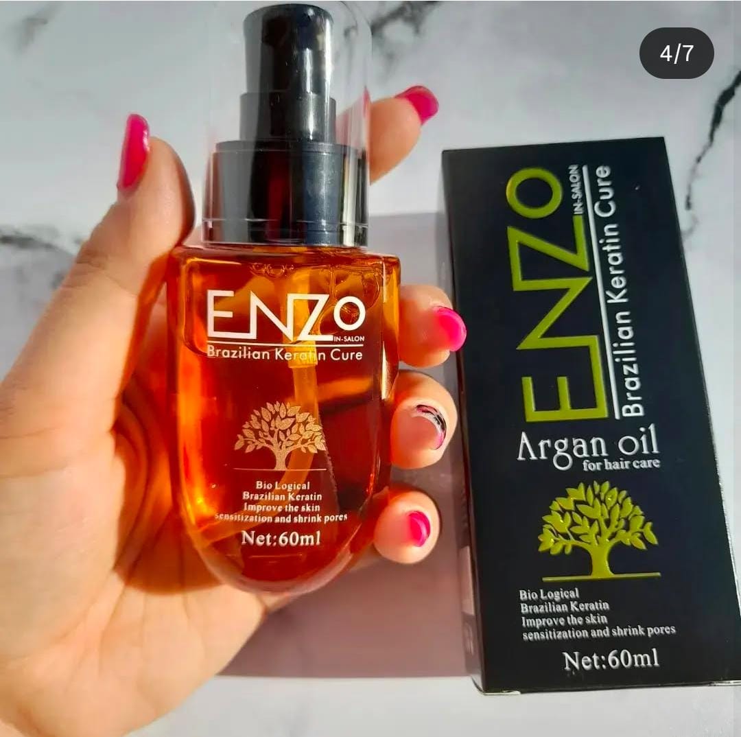 Enzo Hair Oil Serum for silky, shiny, and frizz-free hair