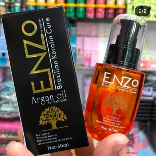 Enzo Hair Oil Serum for silky, shiny, and frizz-free hair