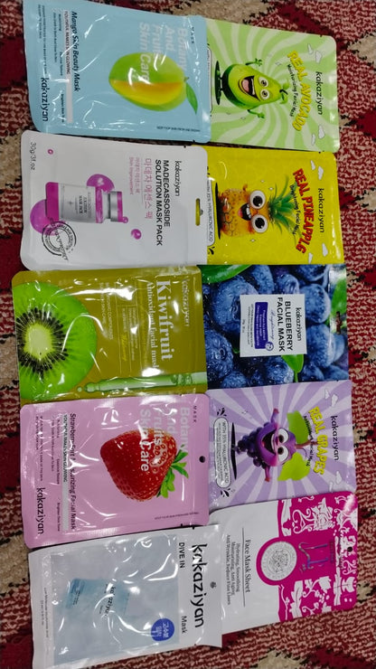 🌸✨ 10-Sheet Mask Glow Set ✨🌸