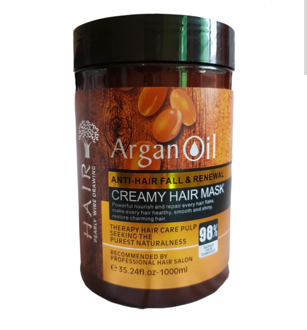 “Argan oil and anti-hair fall shampoo combo – hair repair and renewal treatment”