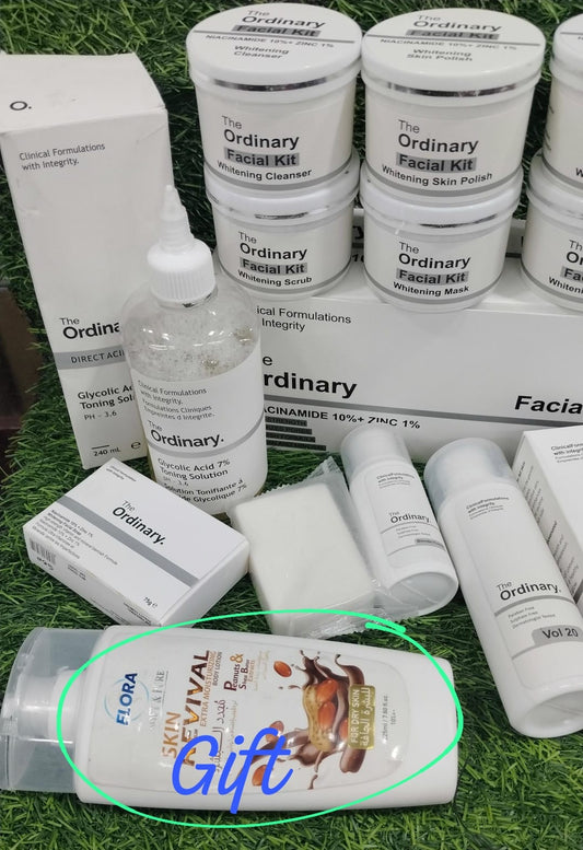 The Ordinary big deal 6 in 1 facial kit with toner, soap, skin polish and free moisturizer”