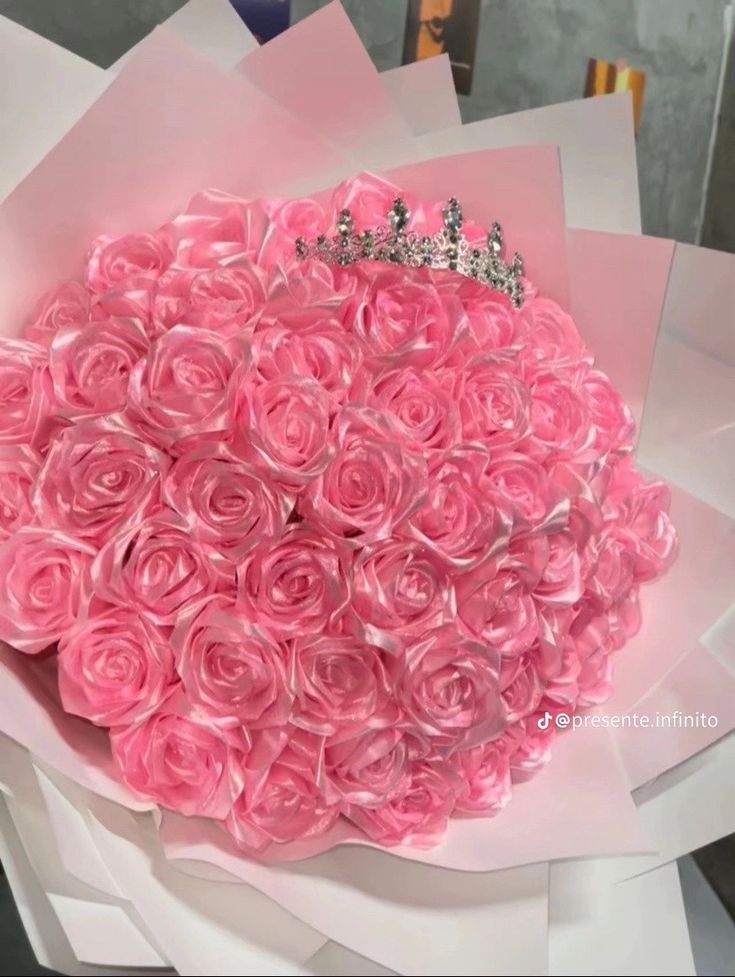 Luxury Pink Rose Bouquet 💖🌸 | Charming Elegance & Sweet Affection