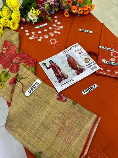 LAAM LAWN/DIAMOND DIGITAL ORGANZA