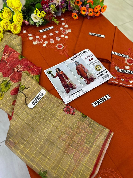 LAAM LAWN/DIAMOND DIGITAL ORGANZA