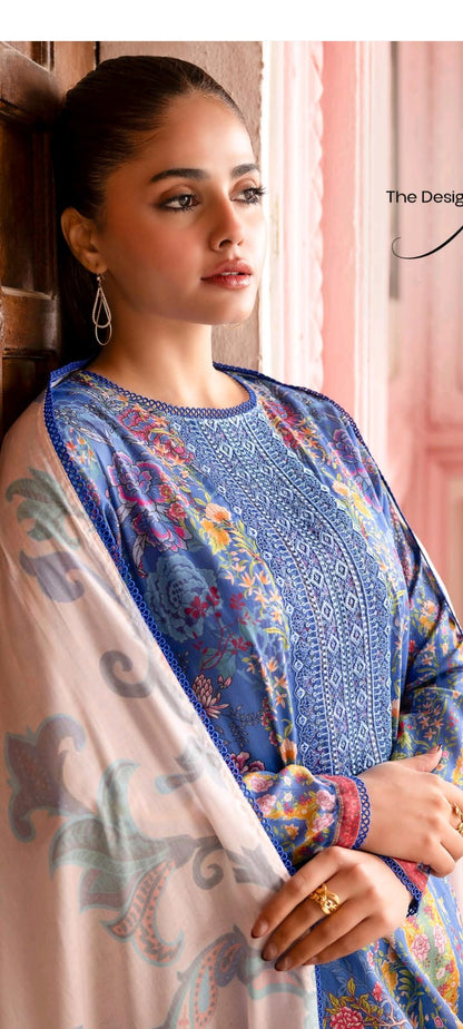 Jheel Premium 3-Piece Digital Printed Lawn Collection