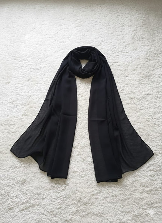 Black shaifon dupatta || jutt black color