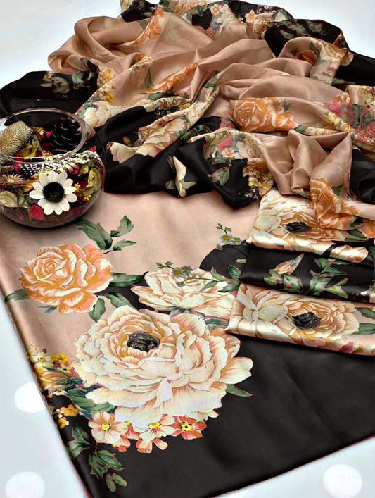 New Silk Floral Digital Print Design 🌸✨