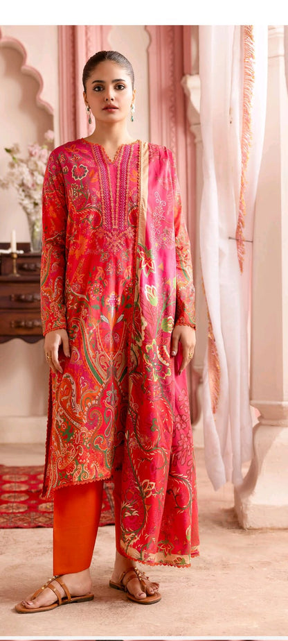 Jheel Premium 3-Piece Digital Printed Lawn Collection